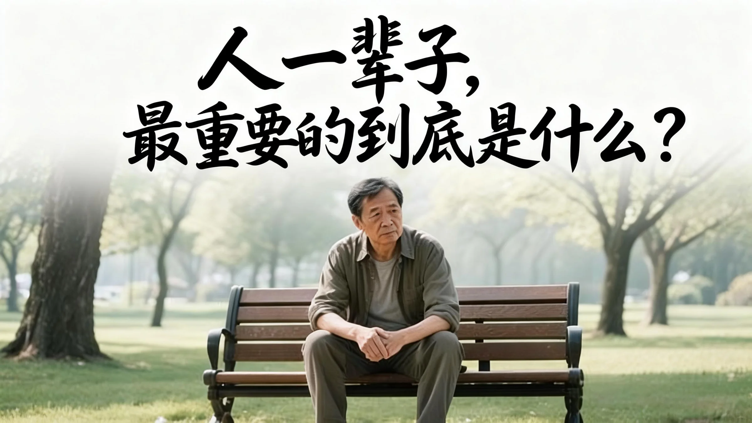 人一辈子，最重要的到底是什么？